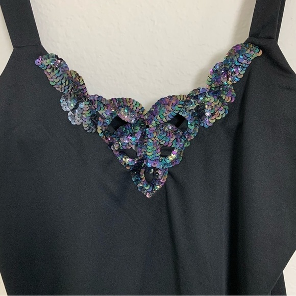NWT Deadstock Teddi of California Sequin Cut Out Tank Cami 90s Y2K - Picture 12 of 16